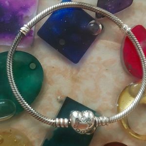 Bracelet Heart Clasp Sterling Silver